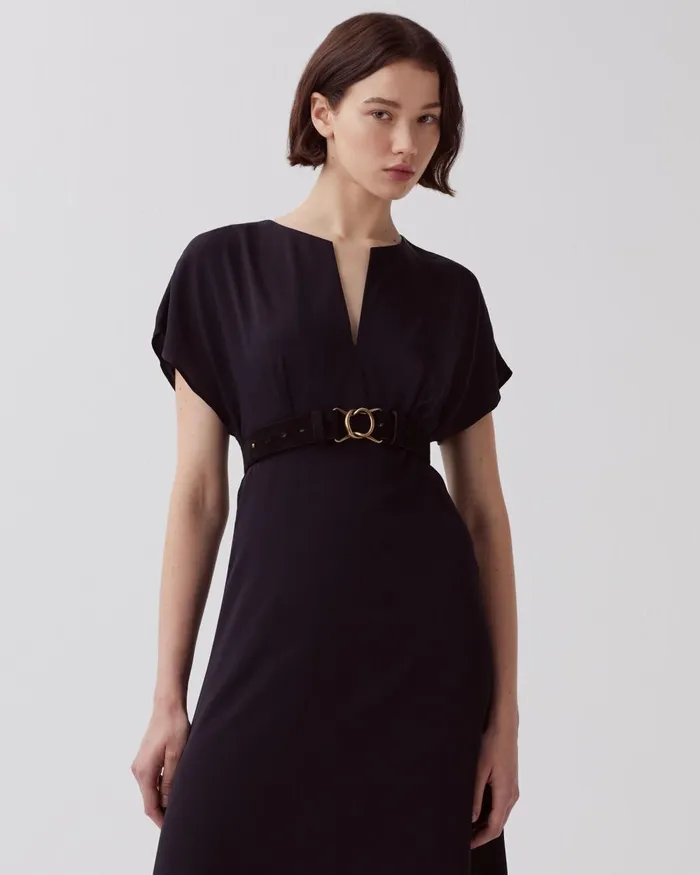 Women Flowing Dress Black Beauty Comptoir Des Cotonniers Dresses and Jumpsuits Women Flowing Dress Black Beauty Comptoir Des Cotonniers Dresses and Jumpsuits