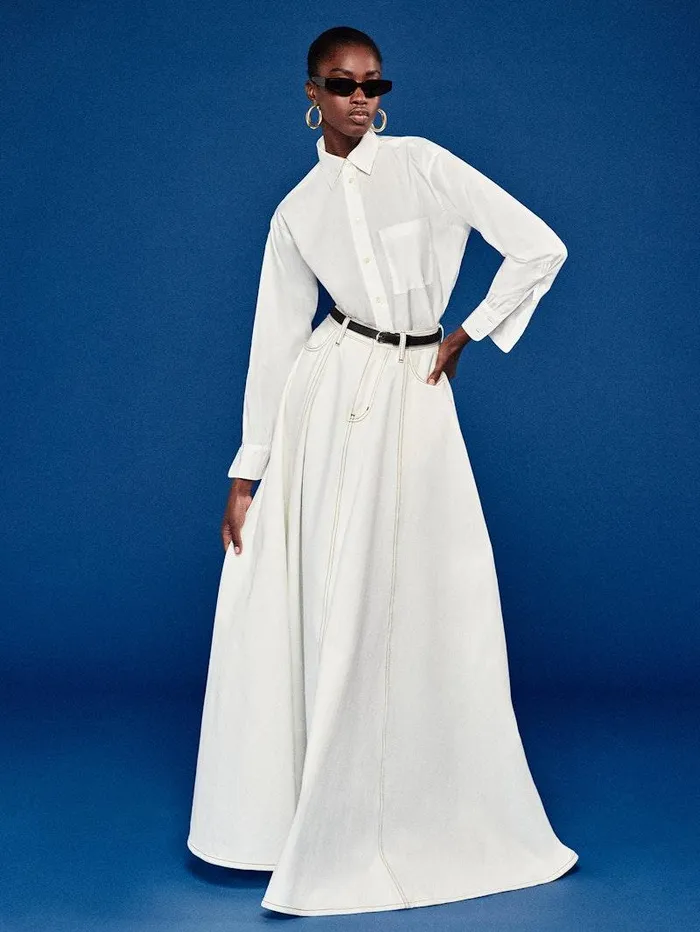 Women FRAME Denim Collections The Denim Ball Skirt