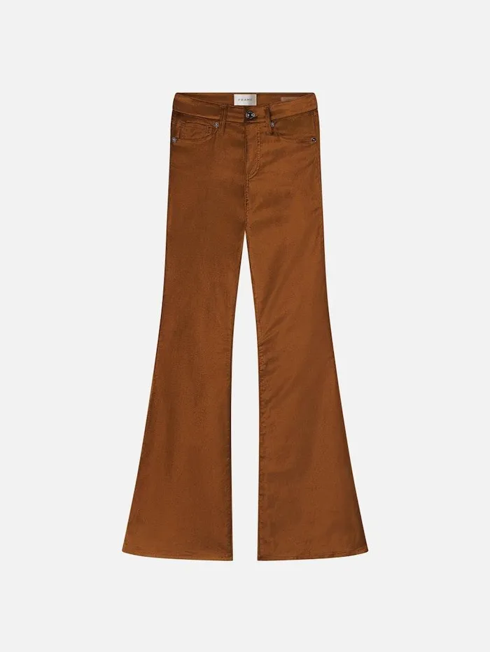 Women FRAME Flare Le High Flare Velvet