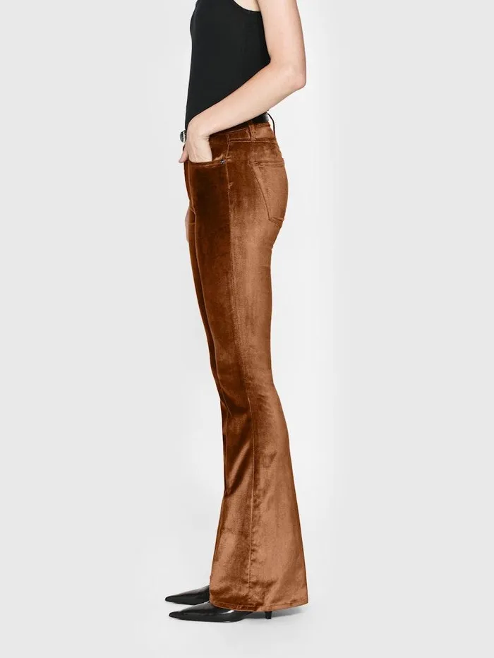 Women FRAME Flare Le High Flare Velvet