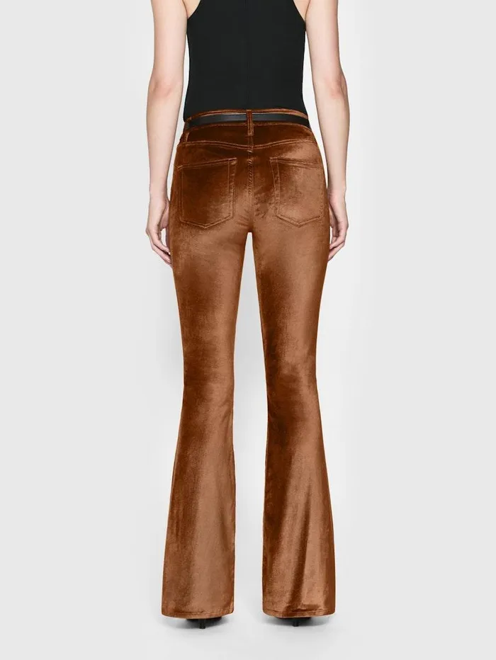 Women FRAME Flare Le High Flare Velvet