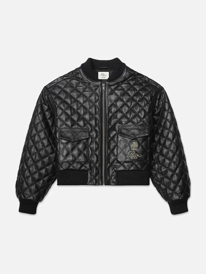 Women FRAME FRAME X Ritz Paris Ritz Quilted Leather Bomber