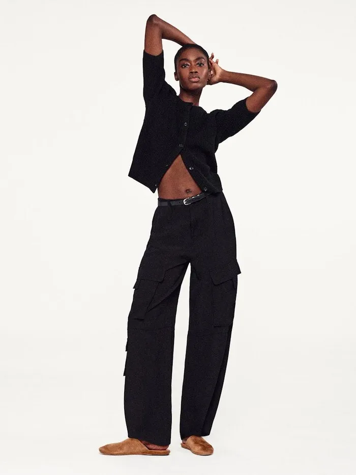 Women FRAME Pants High Rise Utility Cargo