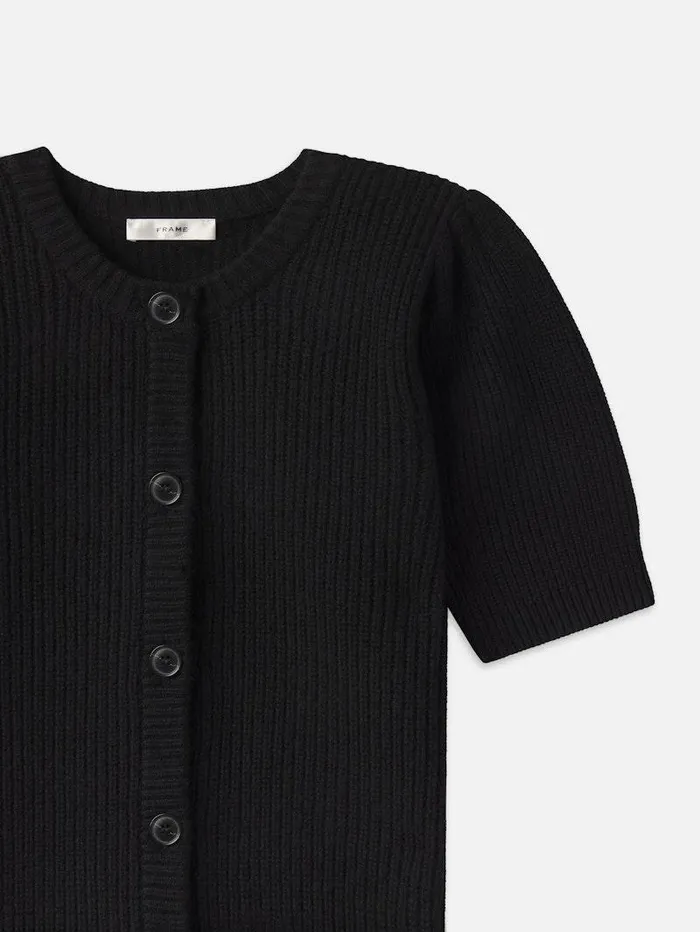 Women FRAME Sweaters Shrunken Short Sleeve Cardi