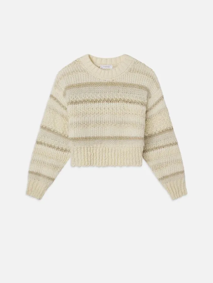 Women FRAME Sweaters Textured Stripe Sweater