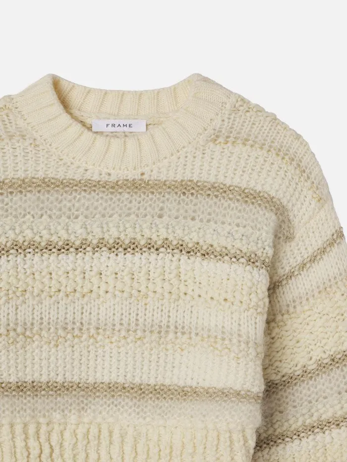 Women FRAME Sweaters Textured Stripe Sweater