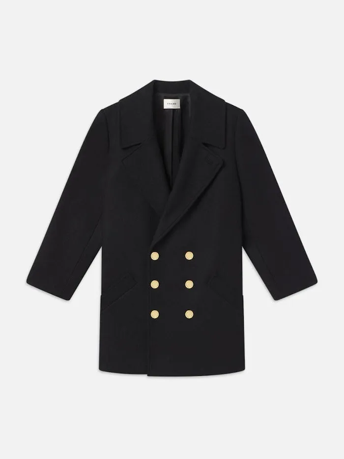 Women FRAME The Alpine Edit Classic Peacoat