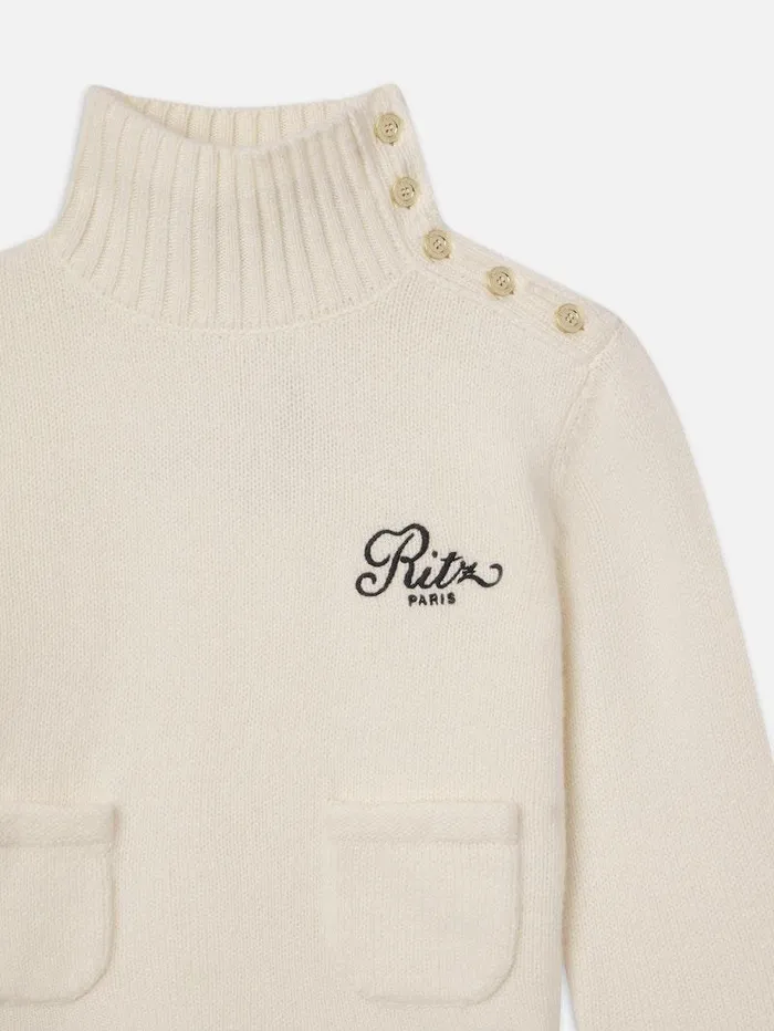 Women FRAME The Alpine Edit Ritz Button Detail Sweater