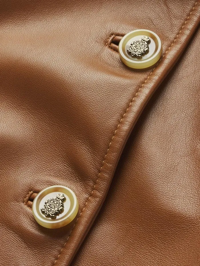 Women FRAME The Alpine Edit Ritz Femme Leather Jacket