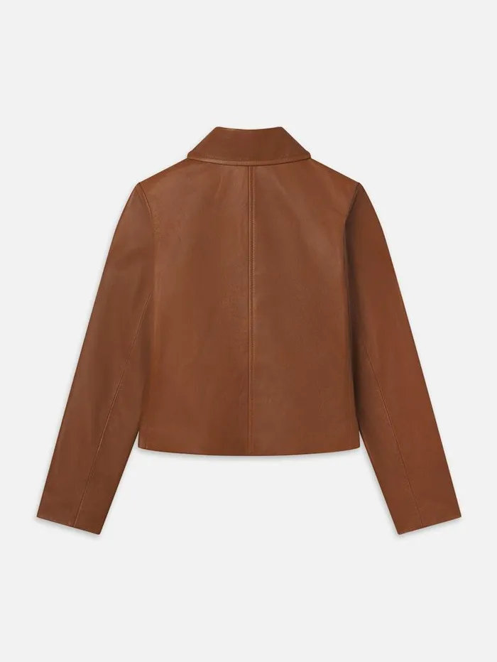 Women FRAME The Alpine Edit Ritz Femme Leather Jacket