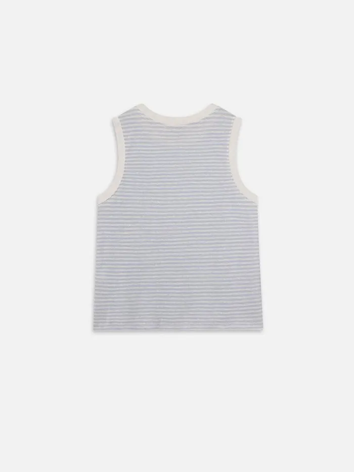 Women FRAME The Resort Edit Muscle Crew Tee