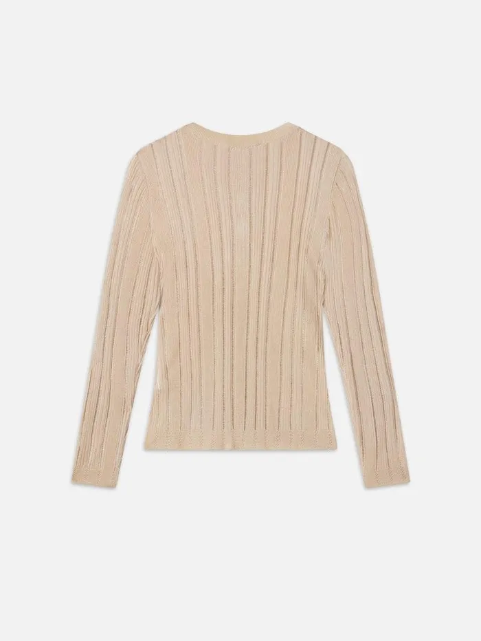 Women FRAME Tops and Blouses Laddered Rib Henley