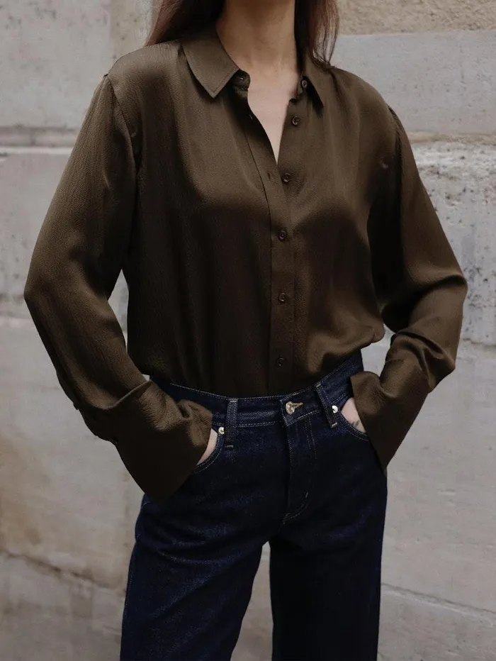 Women FRAME Tops and Blouses The Standard Shirt Women FRAME Tops and Blouses The Standard Shirt