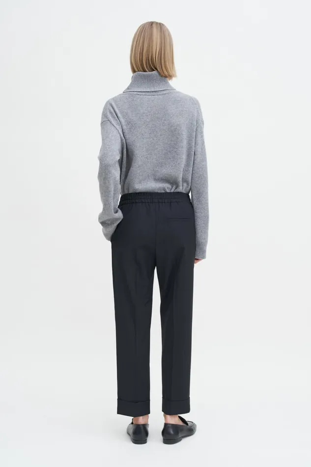 Women Franca Cool Wool Trousers Black Filippa K Trousers