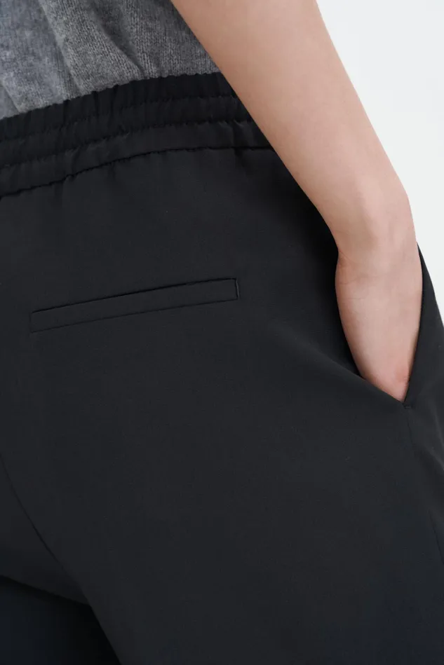 Women Franca Cool Wool Trousers Black Filippa K Trousers