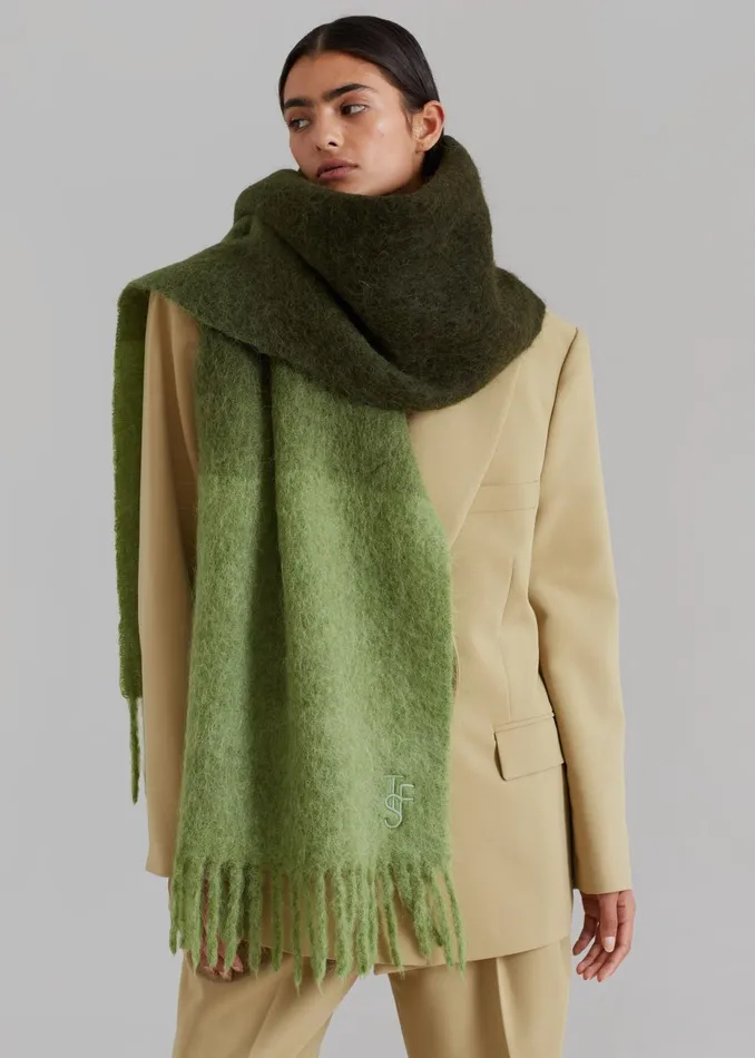 Women Frankie Lanne Scarf 8211 Olive Gradient The Frankie Shop