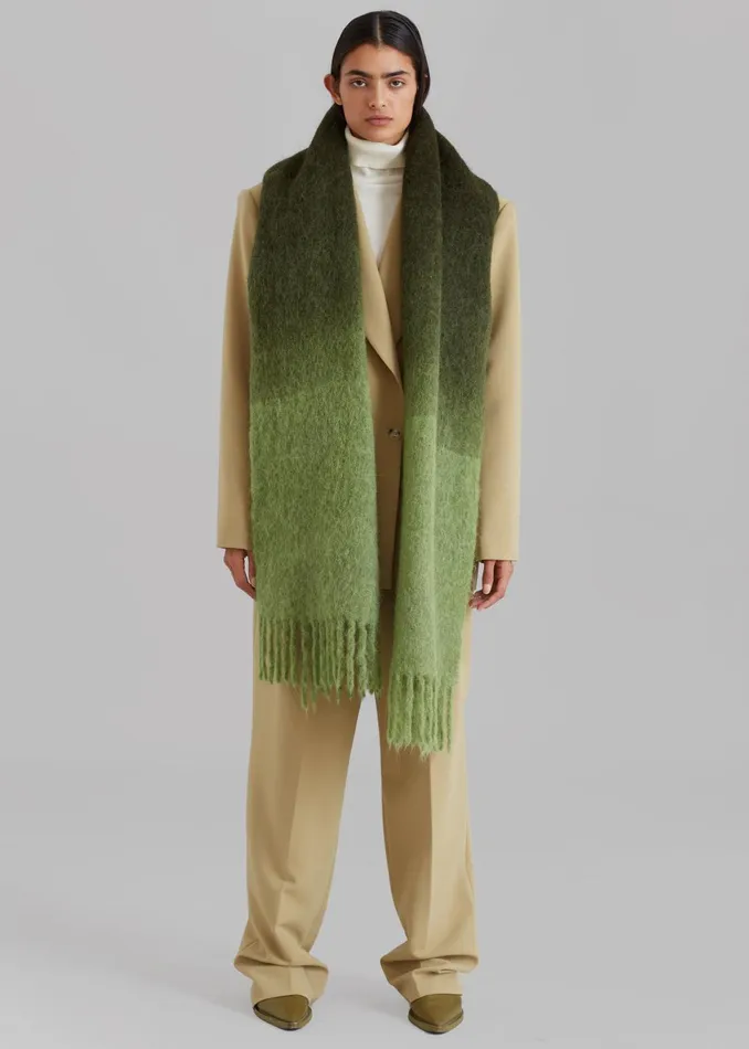 Women Frankie Lanne Scarf 8211 Olive Gradient The Frankie Shop