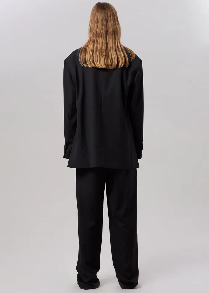 Women Gelso Oversized Blazer 8211 Black The Frankie Shop Outerwear