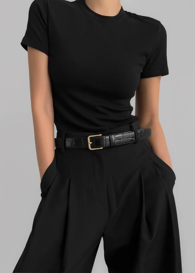 Women Gelso Pleated Trousers 8211 Black The Frankie Shop Bottoms