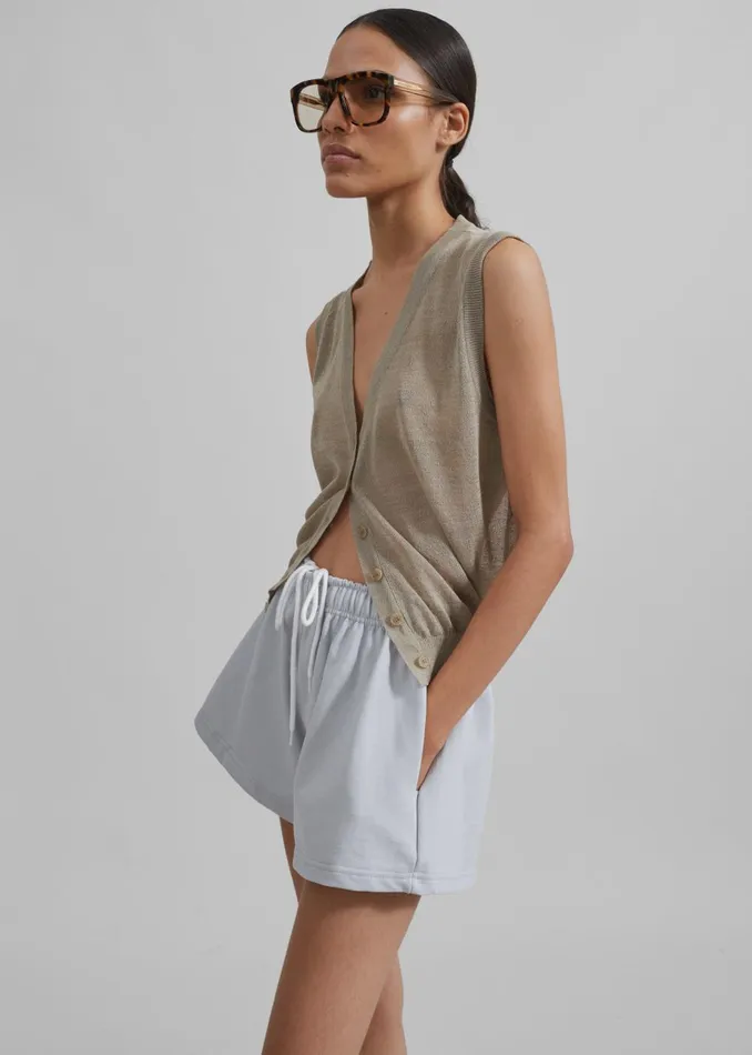Women Gemma Mini Lounge Shorts 8211 Grey The Frankie Shop Loungewear