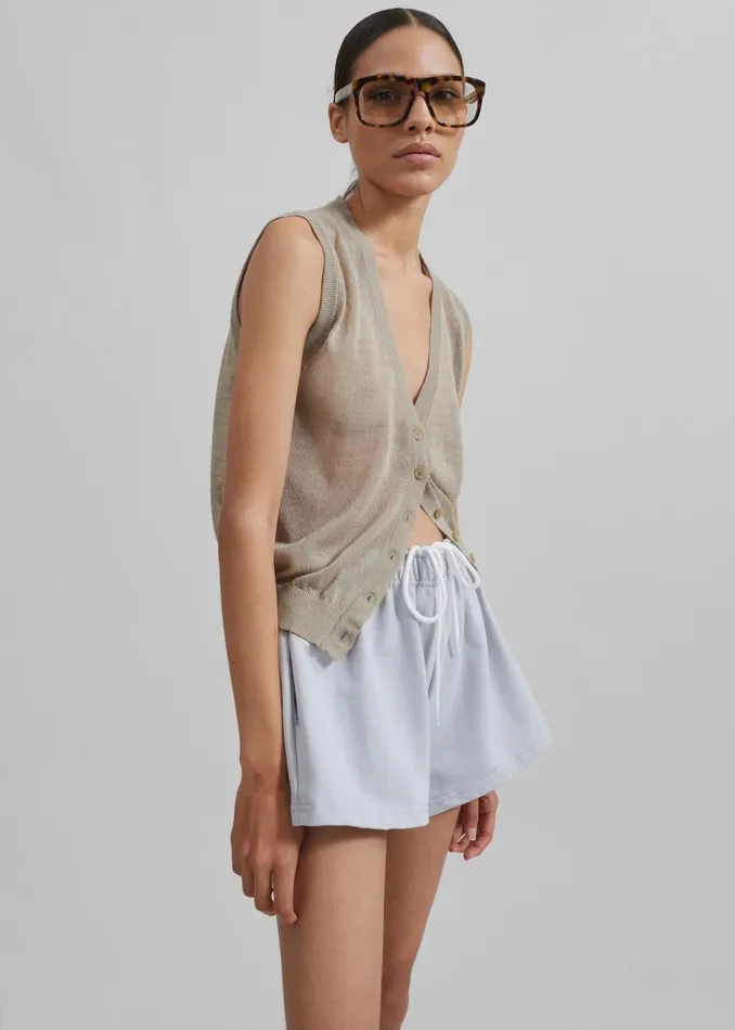 Women Gemma Mini Lounge Shorts 8211 Grey The Frankie Shop Loungewear