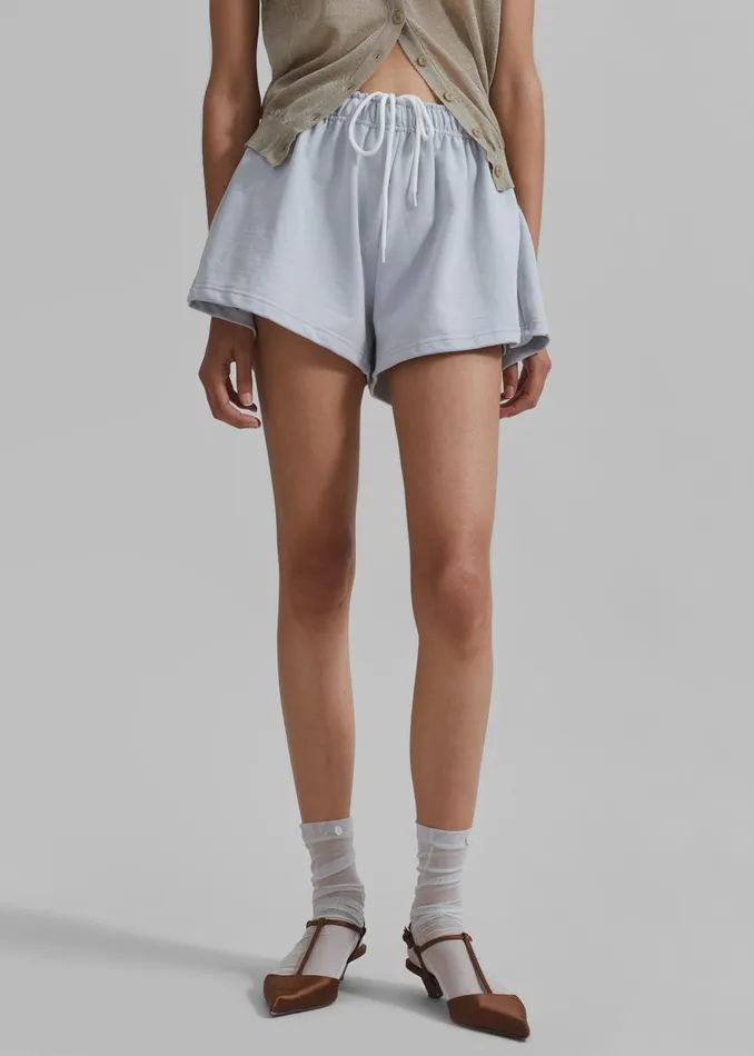 Women Gemma Mini Lounge Shorts 8211 Grey The Frankie Shop Loungewear