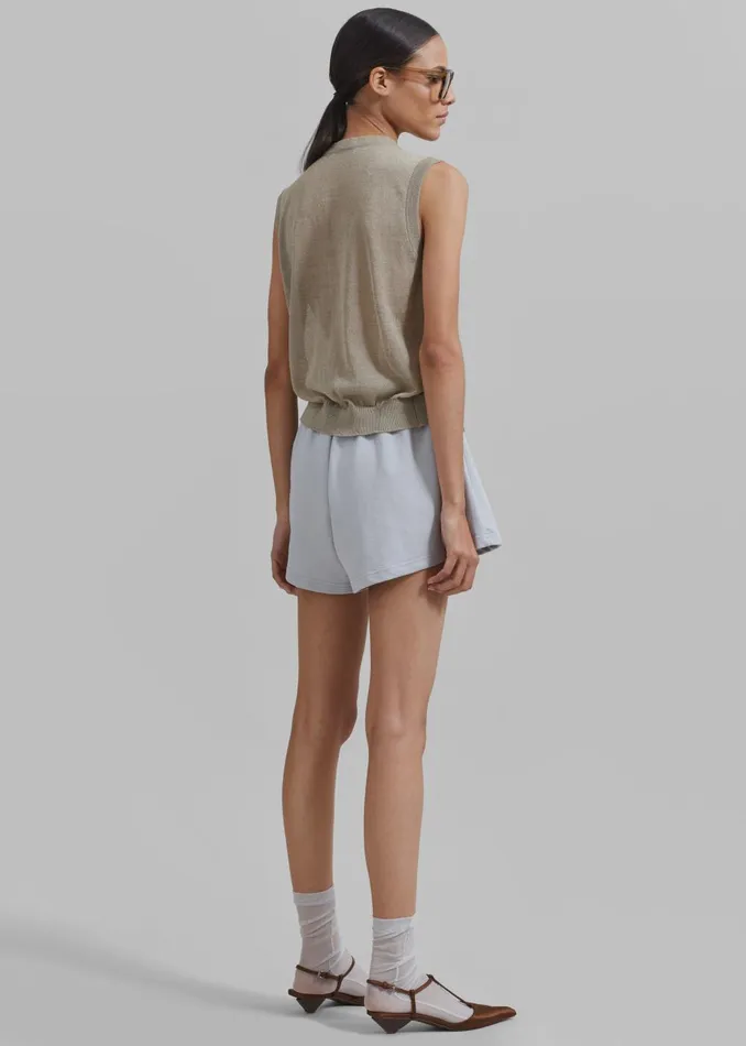 Women Gemma Mini Lounge Shorts 8211 Grey The Frankie Shop Loungewear