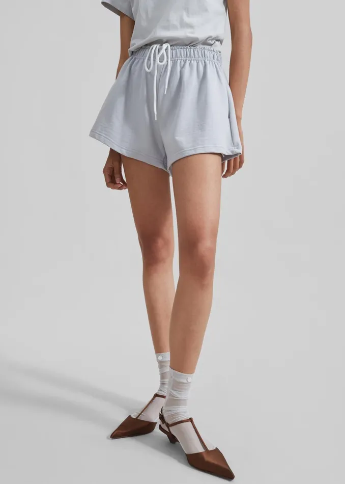 Women Gemma Mini Lounge Shorts 8211 Grey The Frankie Shop Loungewear
