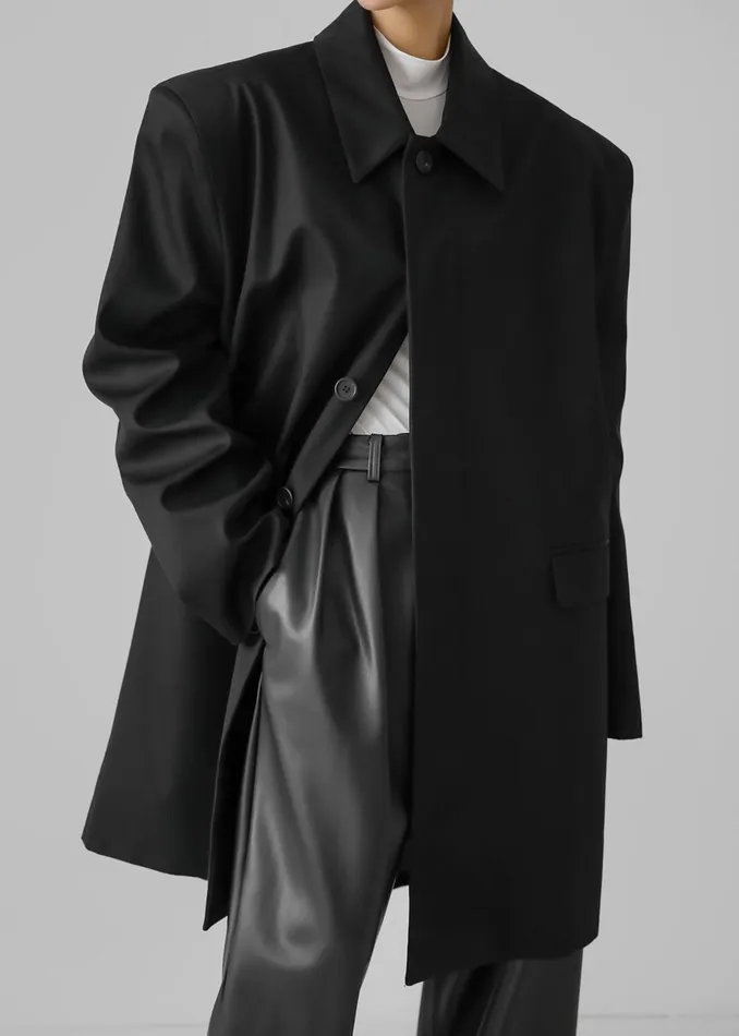 Women Ghent Padded Shoulder Trench 8211 Black The Frankie Shop Outerwear