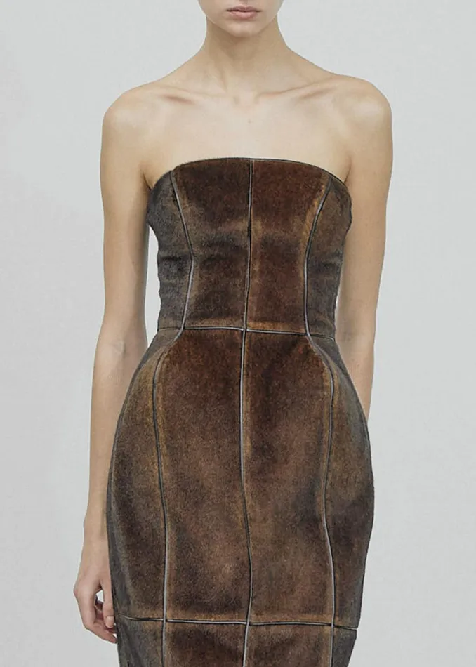 Women Gudu Dress 09 8211 Brown The Frankie Shop Dresses