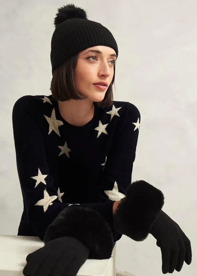 Women Hats Hobbs Alison Hat Black