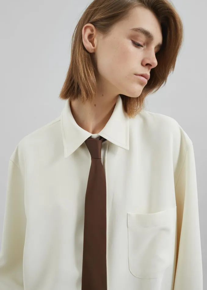 Women Haydon Shirt 8211 Beige The Frankie Shop Tops