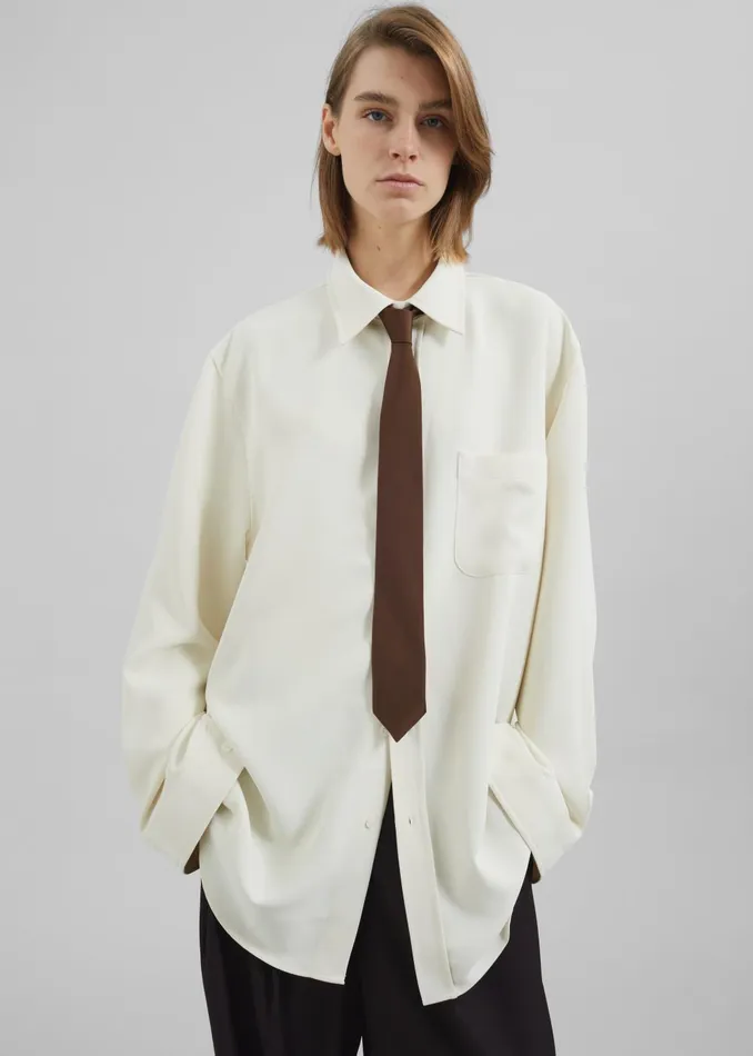 Women Haydon Shirt 8211 Beige The Frankie Shop Tops