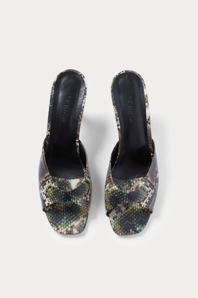 Women Heels Rachel Comey Kitten Heel Brown Multi