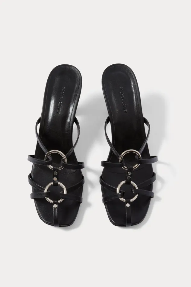 Women Heels Rachel Comey Lalluli Bondage Kitten Black