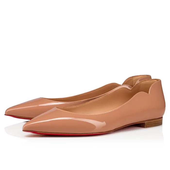 Women Hot Chickita Ballerinas 8211 Patent Calf Leather 8211 Blush Christian Louboutin Flats and Loafers Women Hot Chickita Ballerinas 8211 Patent Calf Leather 8211 Blush Christian Louboutin Flats and Loafers