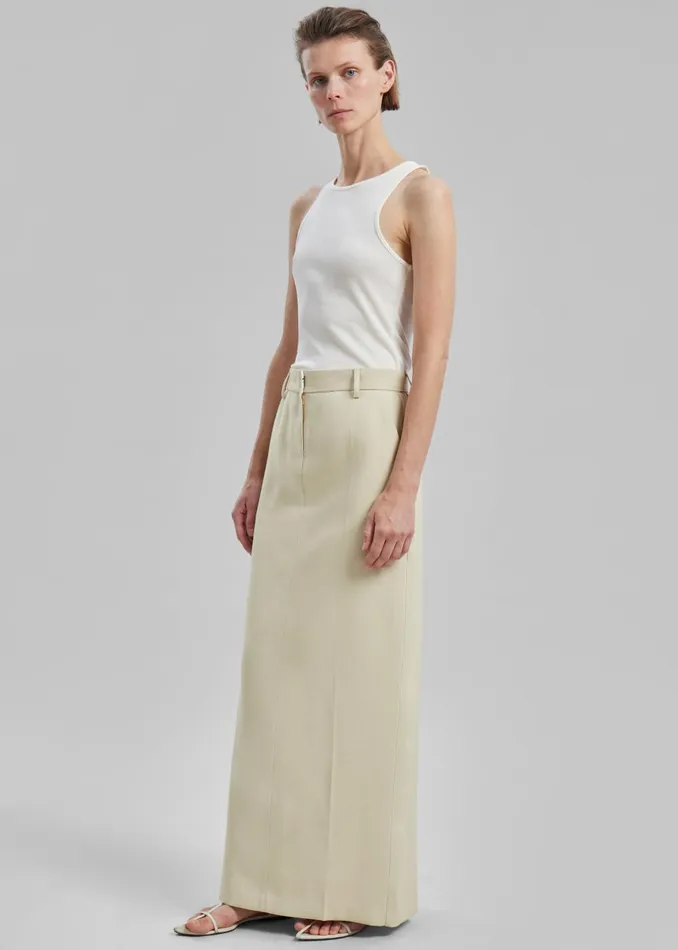 Women Indio Maxi Skirt 8211 Beige The Frankie Shop Bottoms