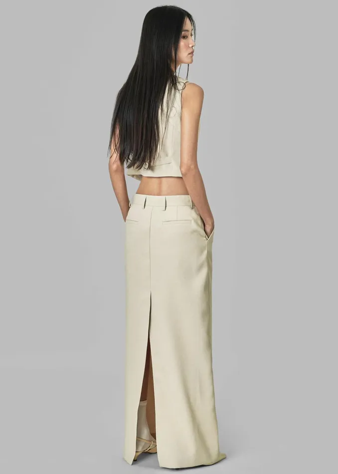 Women Indio Maxi Skirt 8211 Beige The Frankie Shop Bottoms