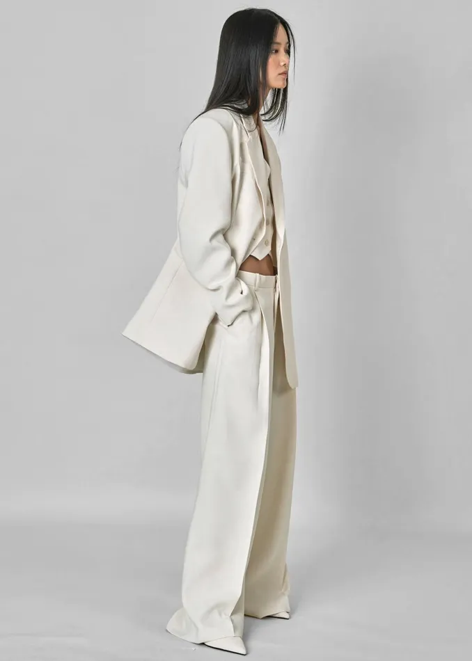 Women Indio Pants 8211 Off White The Frankie Shop Bottoms