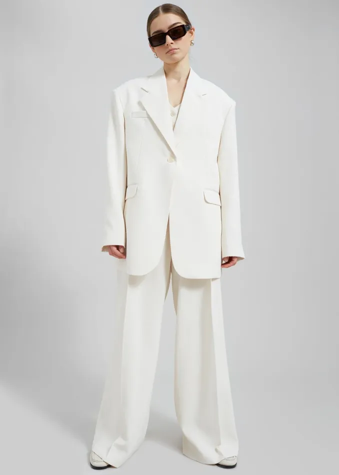 Women Indio Pants 8211 Off White The Frankie Shop Bottoms