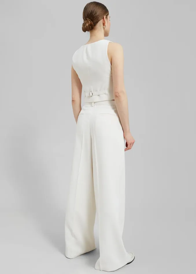 Women Indio Pants 8211 Off White The Frankie Shop Bottoms