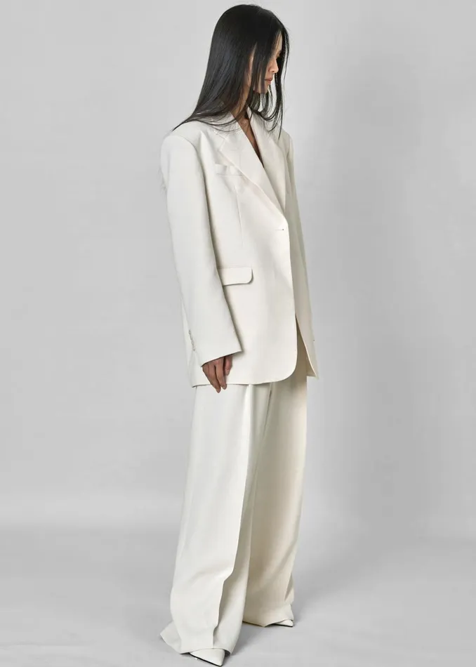 Women Indio Pants 8211 Off White The Frankie Shop Bottoms