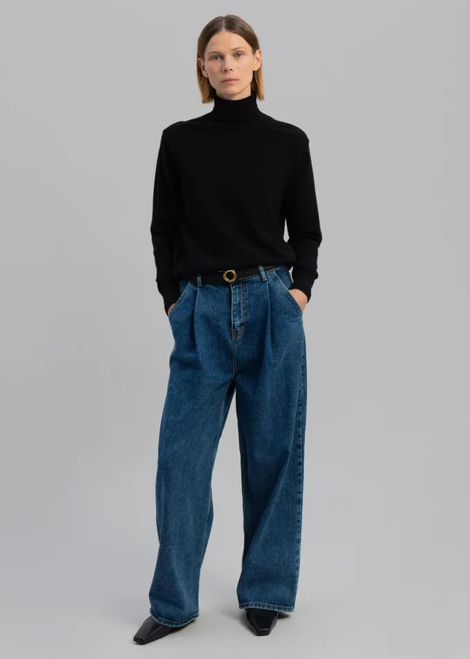 Women Isabella Denim Pants 8211 Medium Wash The Frankie Shop Bottoms