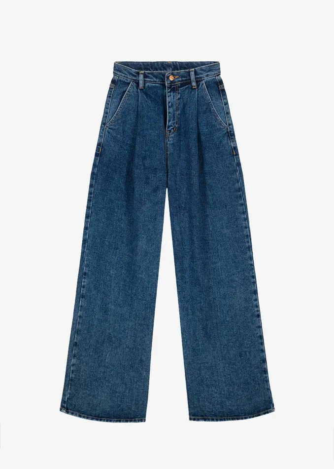 Women Isabella Denim Pants 8211 Medium Wash The Frankie Shop Bottoms
