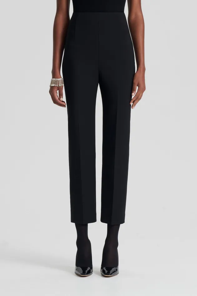 Women ITALIAN HIGHWAIST SLIM TROUSER BLACK Trousers Scanlan Theodore Women ITALIAN HIGHWAIST SLIM TROUSER BLACK Trousers Scanlan Theodore