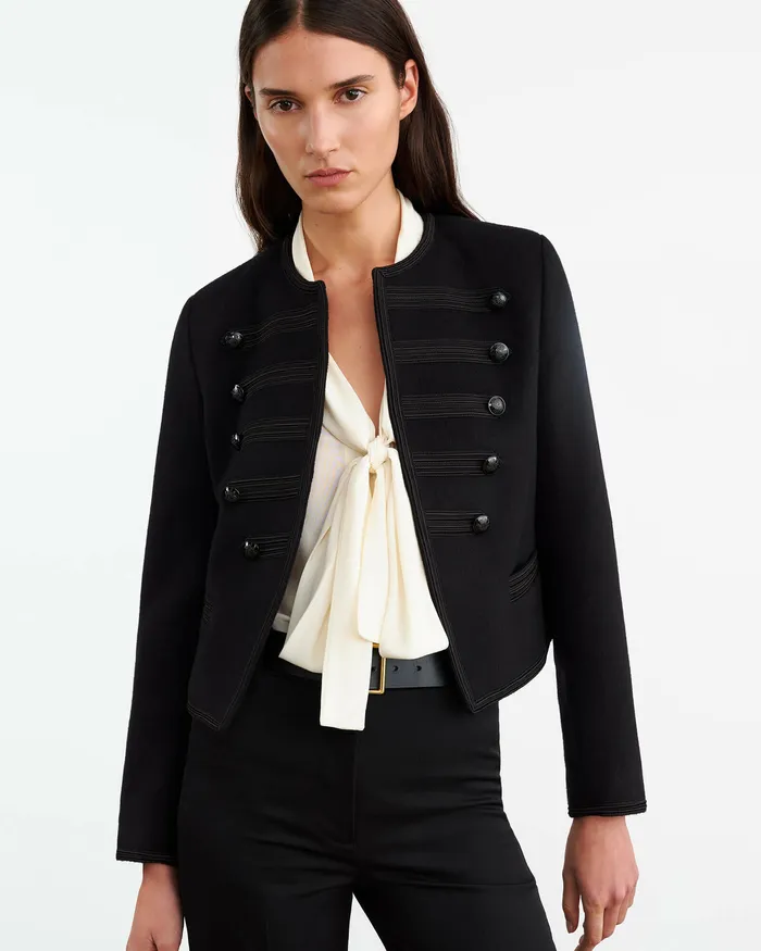 Women Jackets and Blazers Nili Lotan JONI JACKET Black