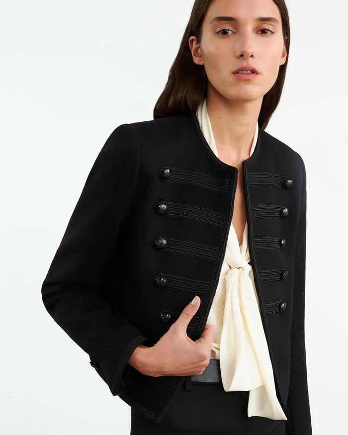 Women Jackets and Blazers Nili Lotan JONI JACKET Black