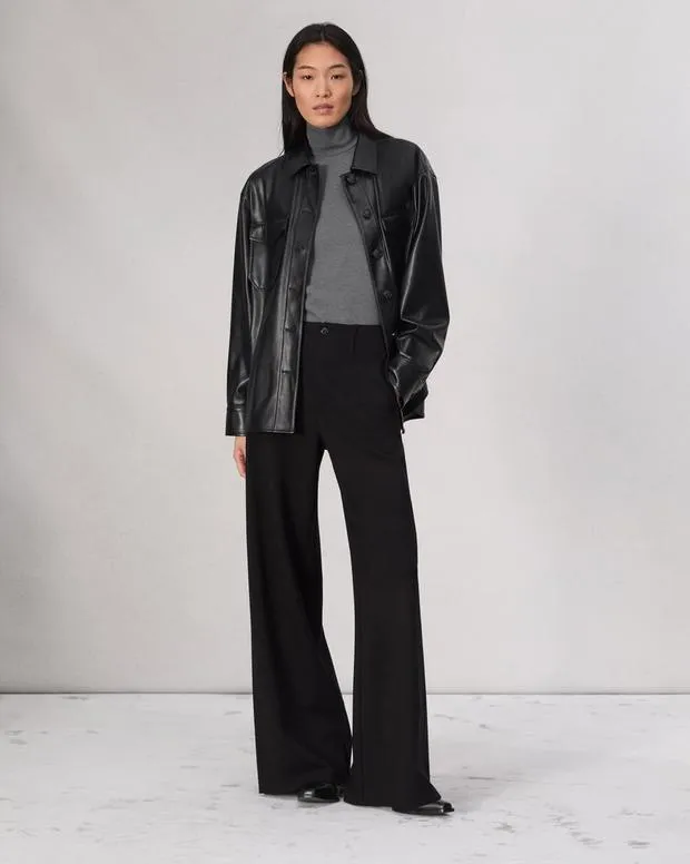 Women Jackets and Coats Rag and Bone Camilla Shirt Jacket Black