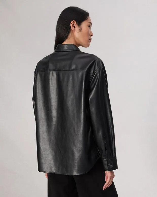 Women Jackets and Coats Rag and Bone Camilla Shirt Jacket Black