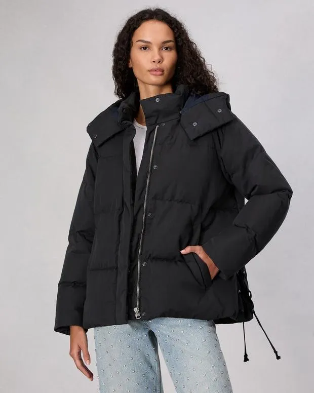 Women Jackets and Coats Rag and Bone Lenny Down Jacket Black